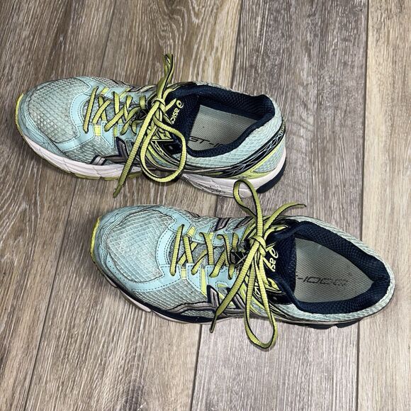 Asics GT 1000 Athletic Running Sneaker Shoes Blue Green T4K8Q Women’s US Size 8 - Picture 6 of 11